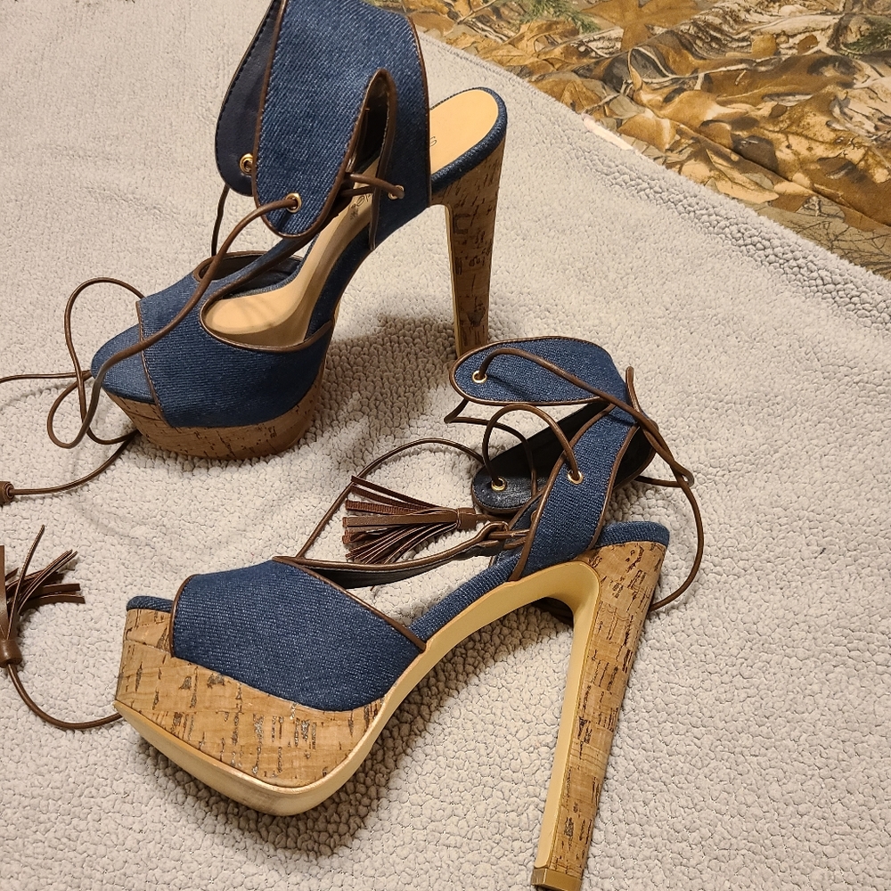 Lace up heels